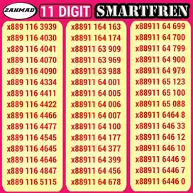 SMART-E) NOCAN Smartfren 11 DIGIT kartu perdana nomor cantik 11digit r