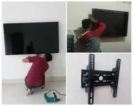 Braket +pasang atau pasang saja jika sudah ada bracket breket led tv