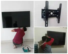 Braket +pasang atau pasang saja jika sudah ada bracket breket led tv