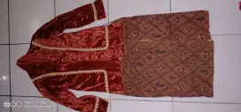 Dijual kebaya klasik anak TK Merah Bata