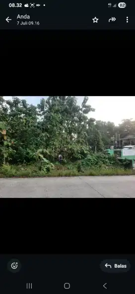 Dijual tanah pinggir jalan propinsi