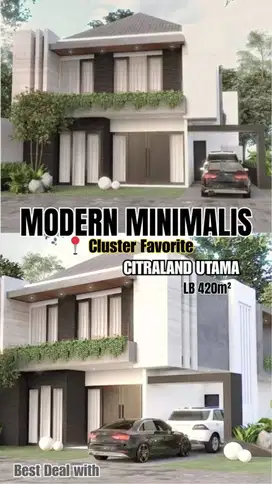 JUAL RUMAH MODERN MINIMALIS CITRALAND SURABAYA