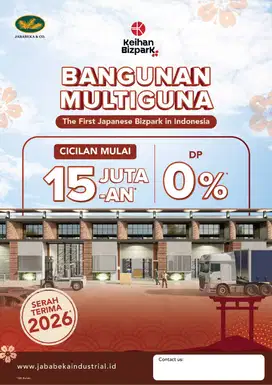 Ruko/Gudang Multi Guna Bizpark Jababeka