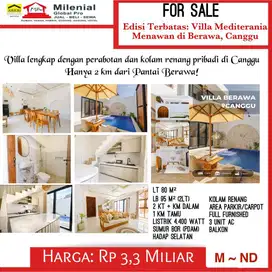 DIJUAL VILLA BERAWA, CANGGU, BALI - furnished & swimming pool   &gt;&gt;M-ND