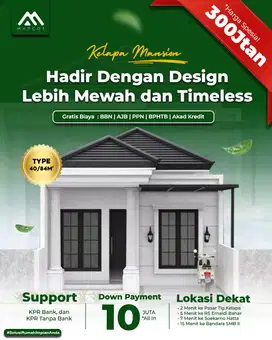 Perumahan kelapa Mansion, hanya 10 Menit dari bandara SMB 2