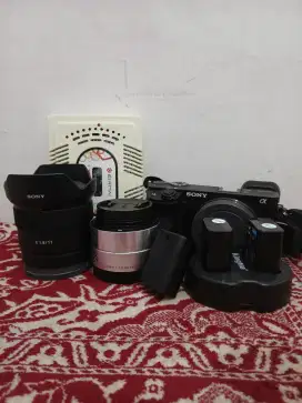 Kamera sony A6400 bekas + lensa 11mm dan 30mm