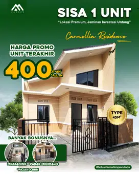 1 Unit Lagi Ready Lokasi Strategis Tengah Kota Km.7 Palembang Carmelia