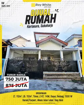 Rumah Dijual Strategis di Kartasura, Sukoharjo