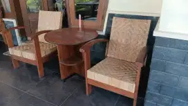 Kursi jati rotan...jadul menawan