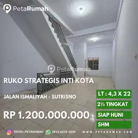 Ruko siap huni jalan ismailiyah daerah sutrisno dan asia
