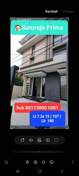 Jual Murah ‼️rumah Sutorejo siap huni new