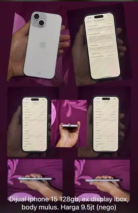 Iphone 15 128gb ex display IBOX PA/A