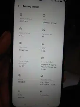Oppo a16 ram 6/128 buat anak
