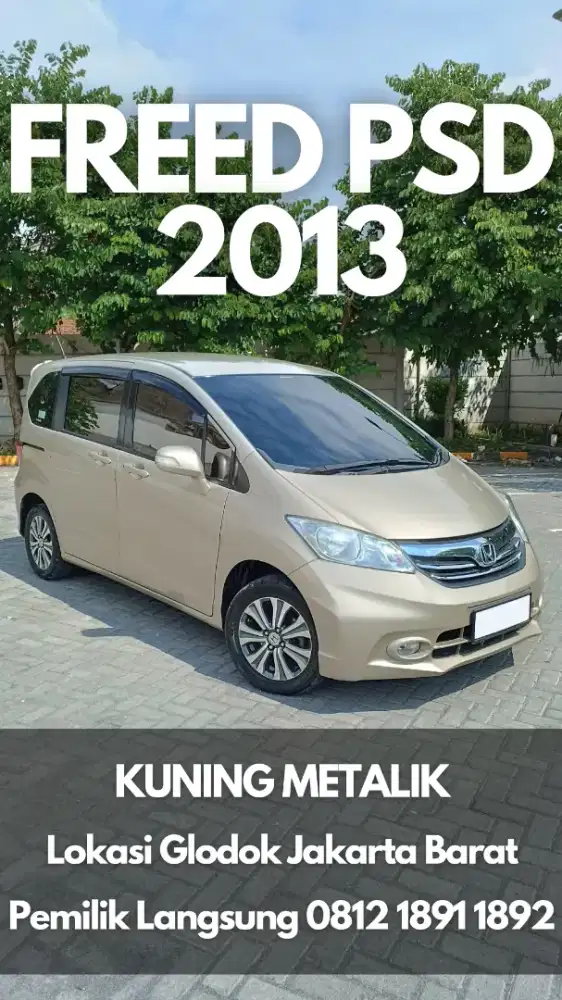 Honda Freed E PSD Facelift 2013 – Warna Langka Kuning Metalik