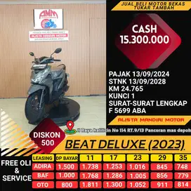DP 800 BISA BAWA PULANG MOTOR BEAT DELUXE TH 2023 PLAT F BOGOR