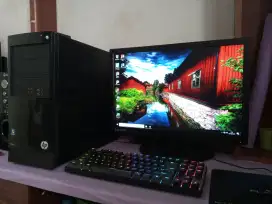 Pc gaming HP / intel core i7 + ram 8gb + vga amd + monitor 20inch