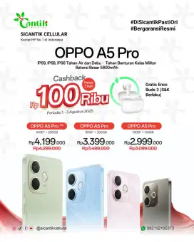 PROMO OPPO A5 PRO FREE ENCO BUDS