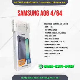 SAMSUNG A06 4/64 GB - BARU - GARANSI RESMI SAMSUNG SEIN