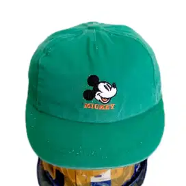 Topi Anak Mickey Disney Original Second Visor Pendek warna Hijau