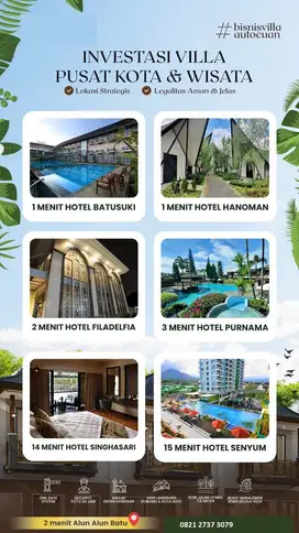 villa exclusive kota batu dekat alun alun kota batu