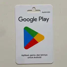 Goggle play voucher 500 k ( Buat Top Up ML Murah )