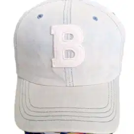 Topi Second logo B huruf berbahan Towel Warna Blue Jeans Wash