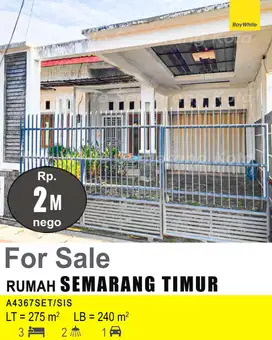DIJUAL RUMAH DI SEMARANG TIMUR A4367