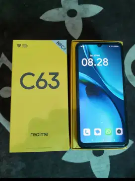 jual  realme c63 6/128gb biru kulit
