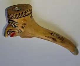Pipa rokok ukir akar pohon teh