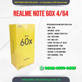 REALME NOTE 60X 4/64 GB - BARU - GARANSI RESMI REALME