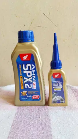 Di Jual Paket Hemat AHM Oil Original SPX 2 0,65L & Gear Oil 120ml