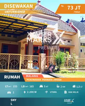 Disewakan Rumah Murah di Permata Jingga Suhat Malang Dekat Kampus