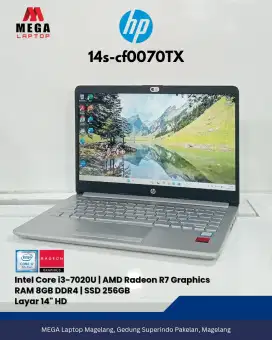 Laptop Desain HP 14 Core i3 VGA Radeon Ram 8/256 Kondisi Mulus Terawat