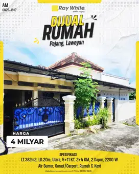 Investasi Menguntungkan! Rumah Plus Kos Aktif di Pajang, Laweyan