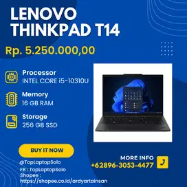 LENOVO THINKPAD T14 - INTEL CORE i5-10310U - RAM 16 GB - SSD 256 GB