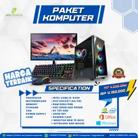 Paket murah Komputer rakitan siap pakai