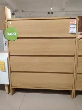 RAPHAEL CHEST 4 DRAWERS OAK CHEST OF DRAWERS