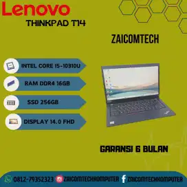 Laptop Lenovo Thinkpad i5 Gen10 Ram 16Gb SSD 256Gb Touch Garansi 6Bln