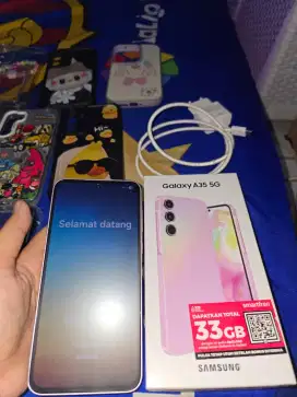 Samsung A35 mulus HP di rawat denfan baik