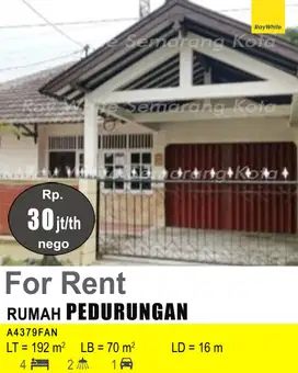 DISEWAKAN RUMAH DI PEDURUNGAN A4379
