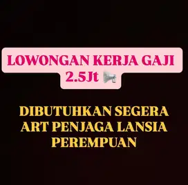 DIBUTUHKAN SEGERA PENJAGA LANSIA WANITA