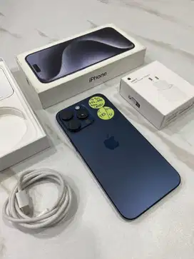 IPHONE 15 PRO MAX 256GB BLUE TITANIUM FULLSET IBOX 2ND