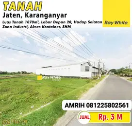 Tanah Industri Strategis di Jaten, Karanganyar