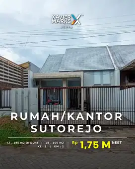 Rumah, Bisa untuk Kantor, 1 Lantai, Strategis, Sutorejo, SBY