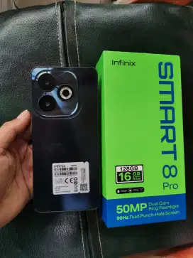 Infinix smart 8pro ram 8+8/128 fullset