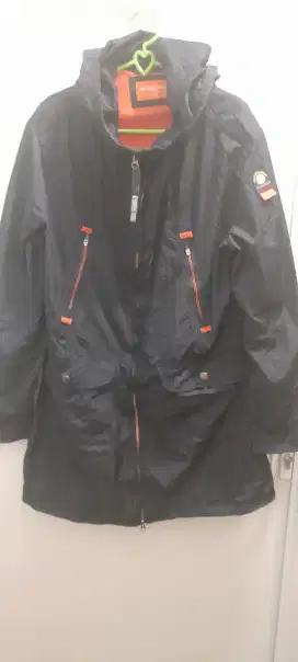 Jaket anorak Palmasprings california parasut full zipper size M
