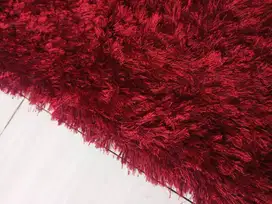 DIJUAL MURAH Karpet Bulu Rasfur Warna Merah Merk Informa