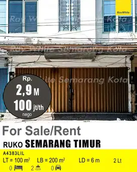 DIJUAL DAN DISEWAKAN RUKO DI SEMARANG TIMUR A4383