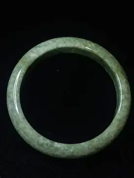 Giok Type A Certified Green Burma Jade Bangle 100% Genuine