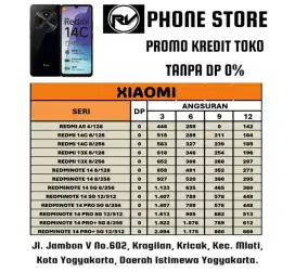 PROMO KREDIT XIAOMI REDMI NOTE TANPA DP CUKUP BAWA KTP LANGSUNG CAIR